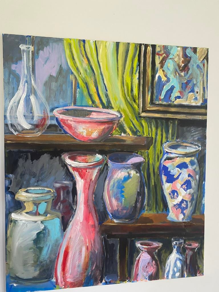 Groot olieverf schilderij, Ophalen