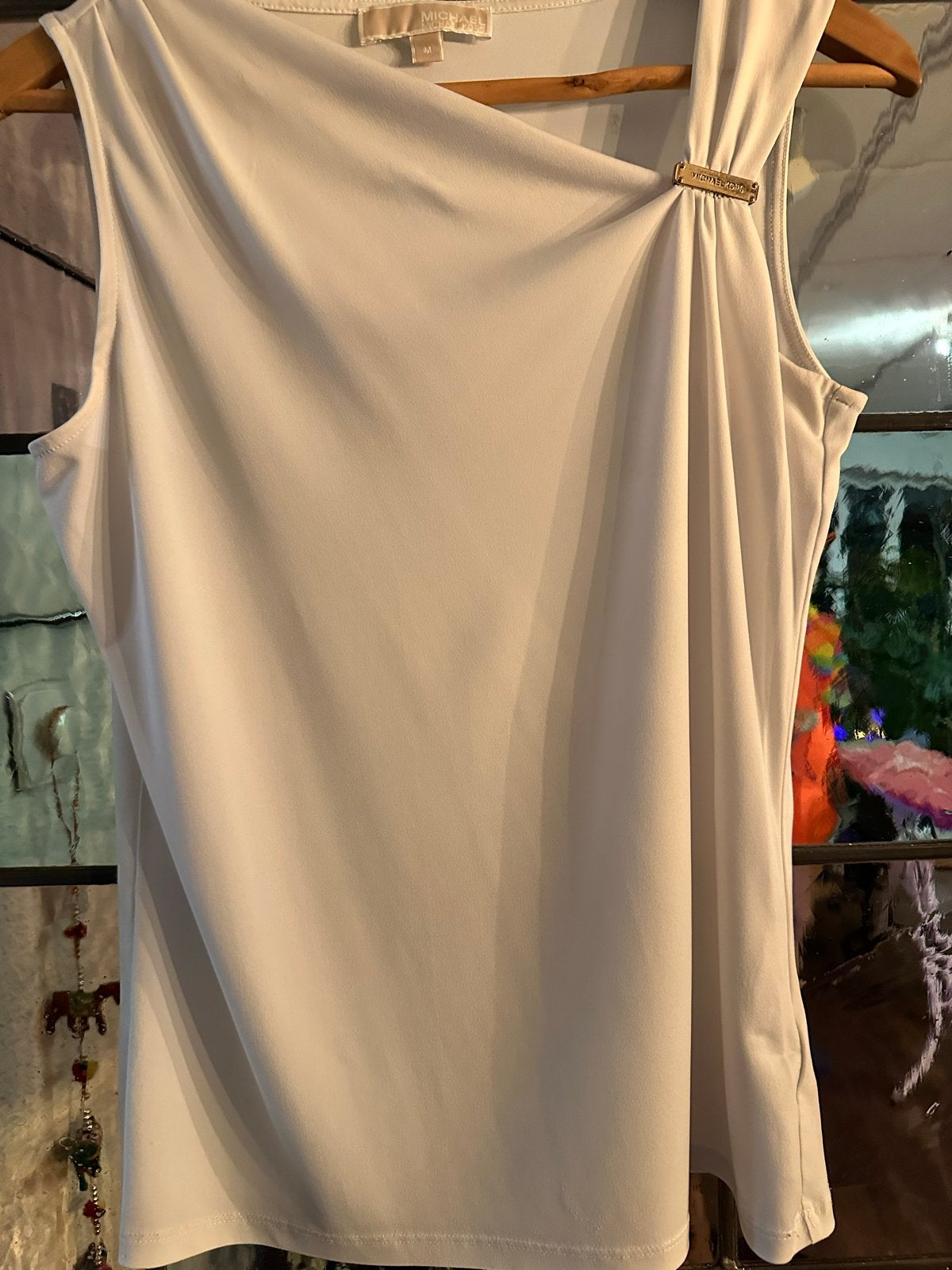 Michael Kors Witte Mouwloze Top Maat M, Kleding | Dames, Tops, Maat 38/40 (M), Wit, Ophalen of Verzenden, Zo goed als nieuw
