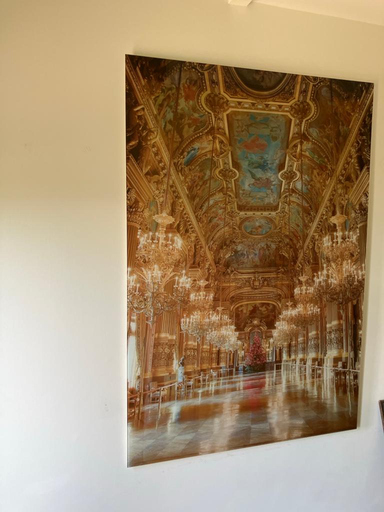 Foto op glas kunstobject Versailles?, Ophalen
