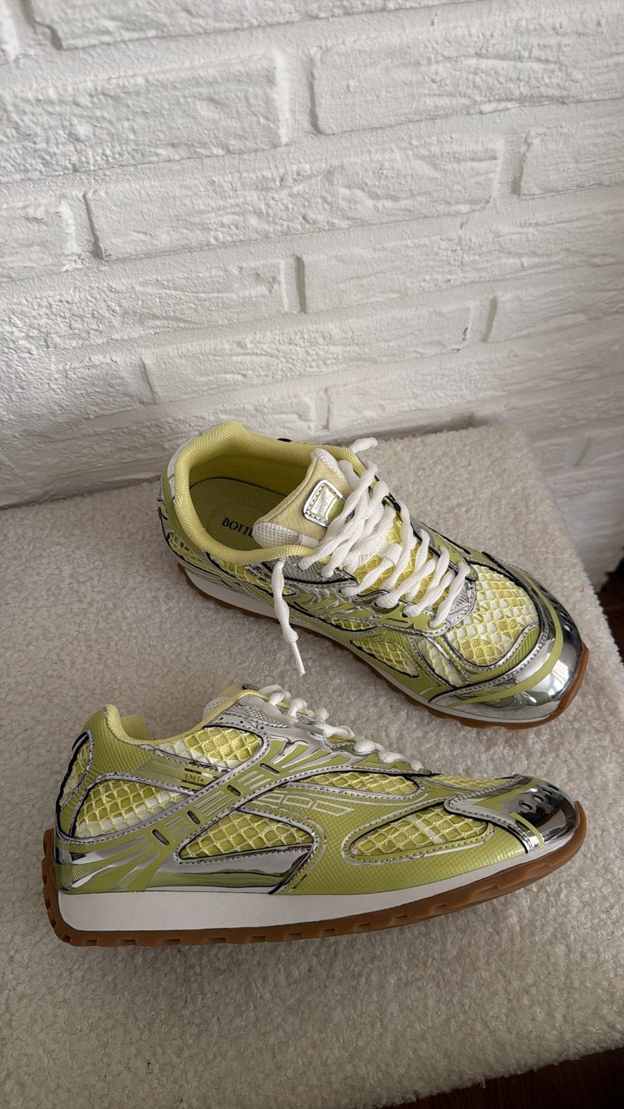 butteryellow gele bottega venta schoenen maat 40 dames, Kleding | Dames, Ophalen of Verzenden, Nieuw, Geel, Sneakers of Gympen
