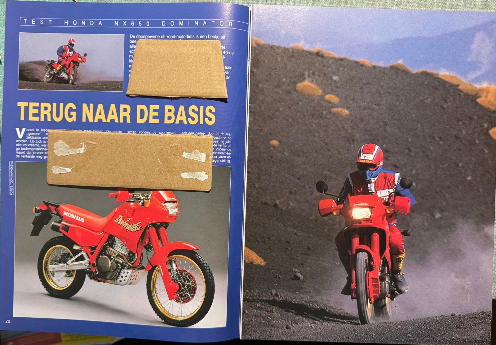Test 1988 Honda NX650 Dominator, Verzenden, Zo goed als nieuw, Motoren