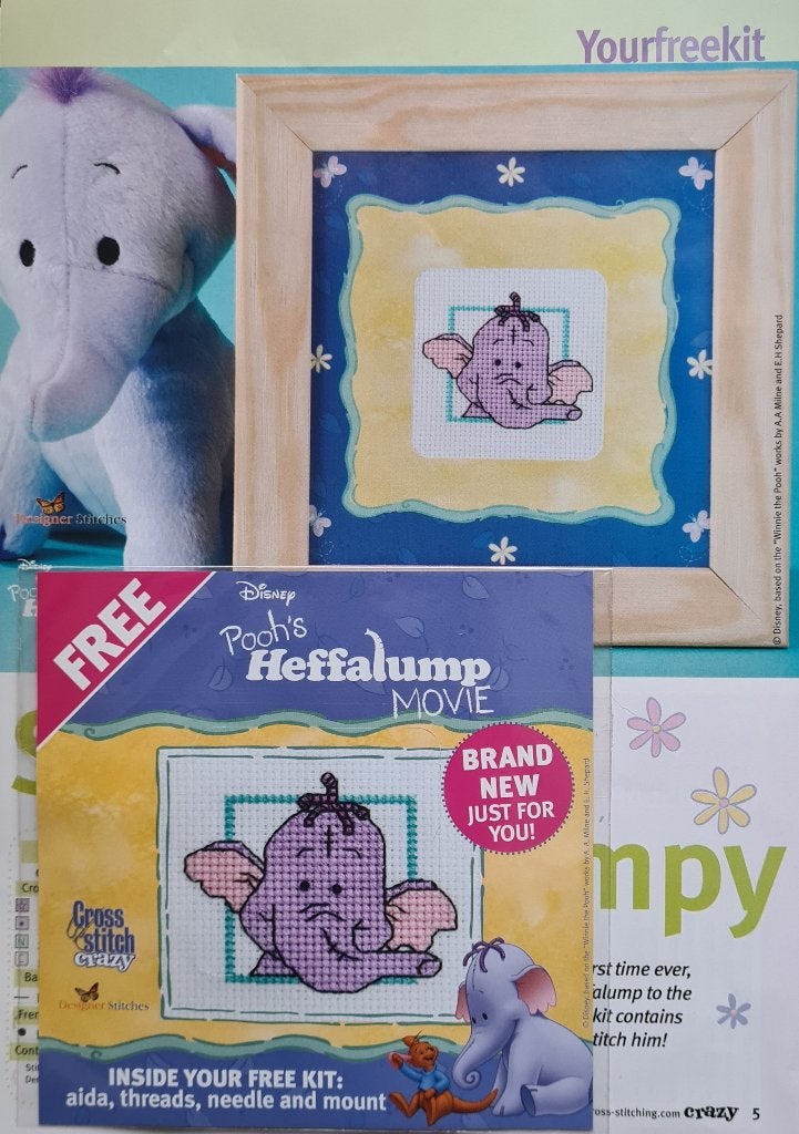 Heffalump olifantje van Winnie de Pooh borduurpakketje, Ophalen, Nieuw, Handborduren, Borduurpakket