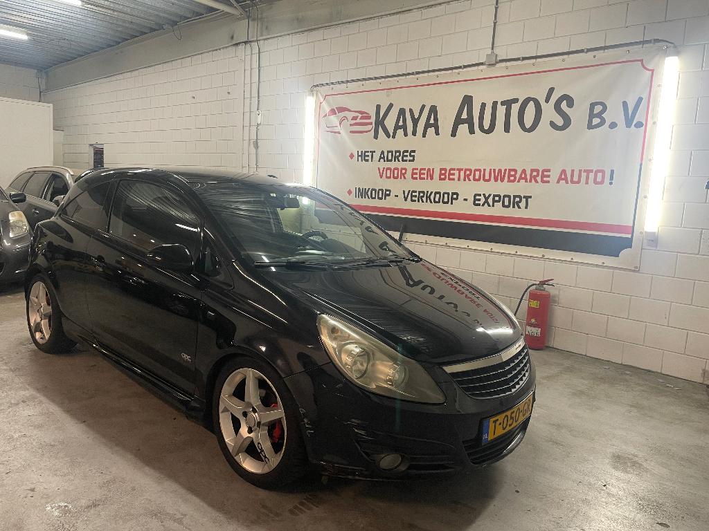 Opel Corsa 1.4 16V OPC LINE 2008, Zwart, Bedrijf, 1364 cc, Metallic lak