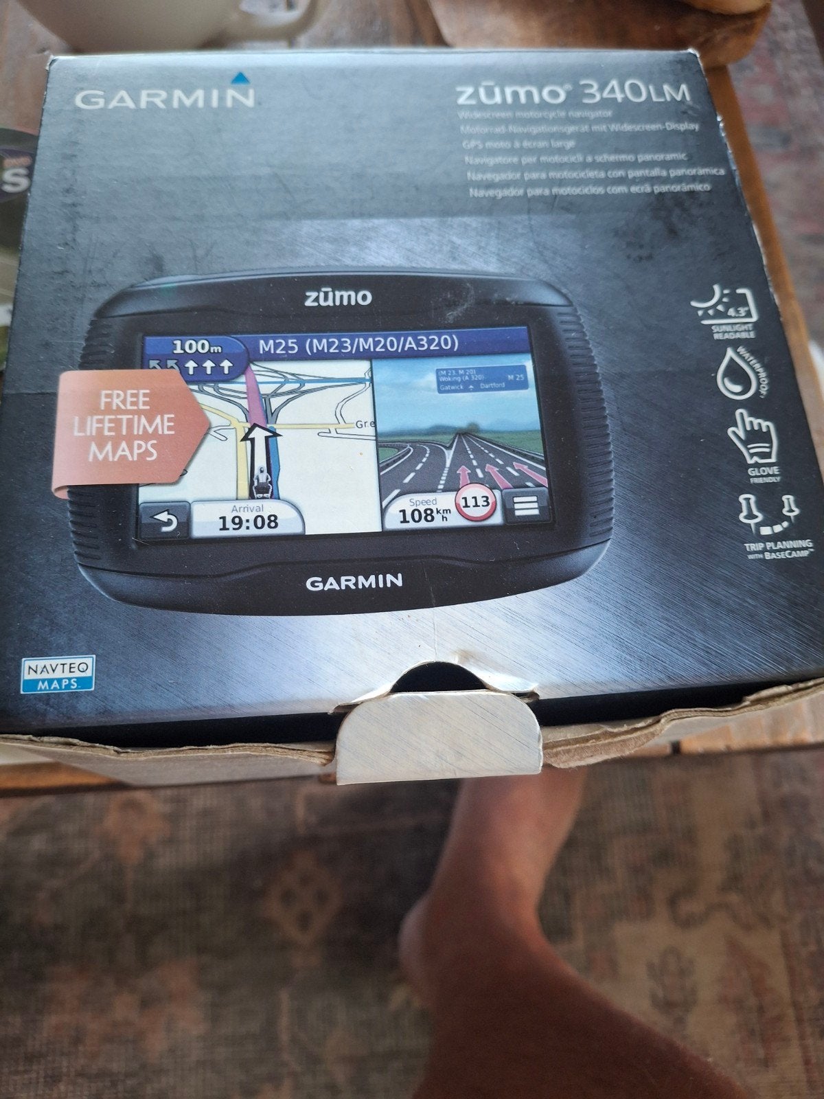 Garmin Zumo 340LM Motorfiets/Auto Navigatie, Ophalen, Gebruikt