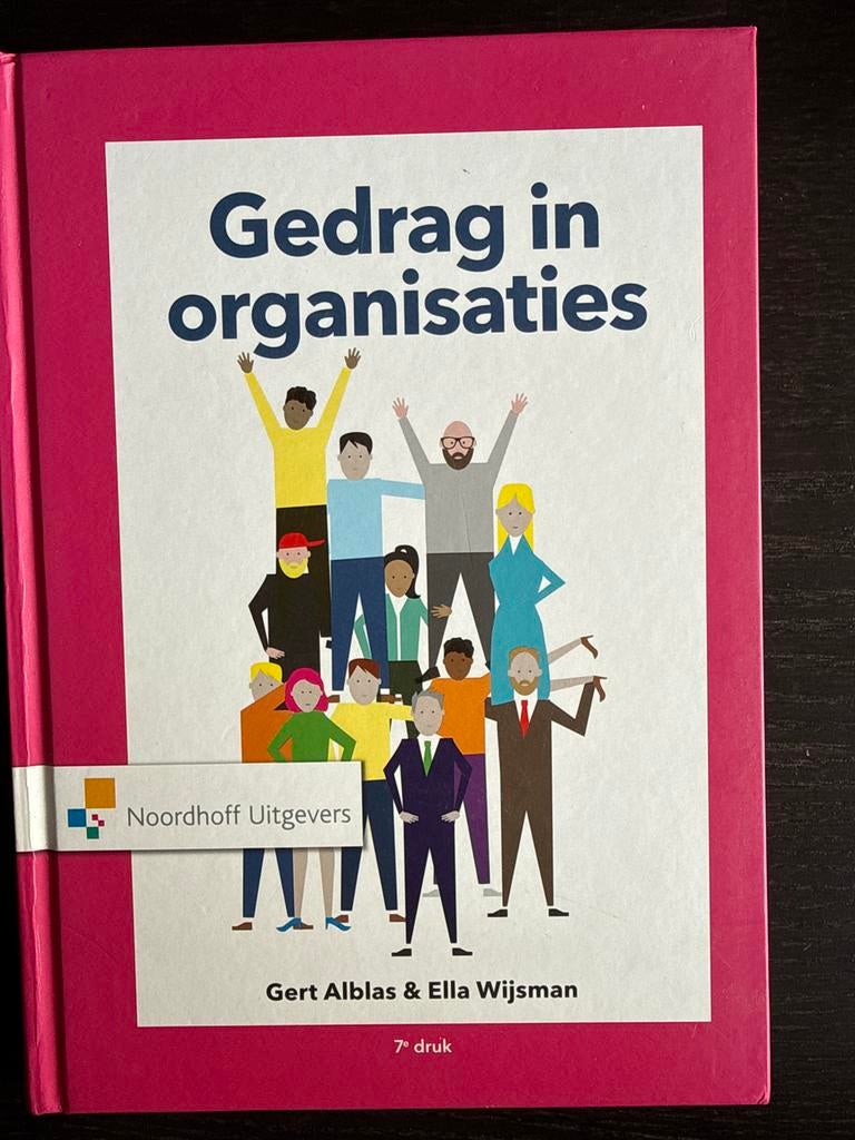 Gedrag in organisaties - 7e druk - Zo goed als nieuw, Boeken, Ophalen of Verzenden, Gamma, Zo goed als nieuw, HBO