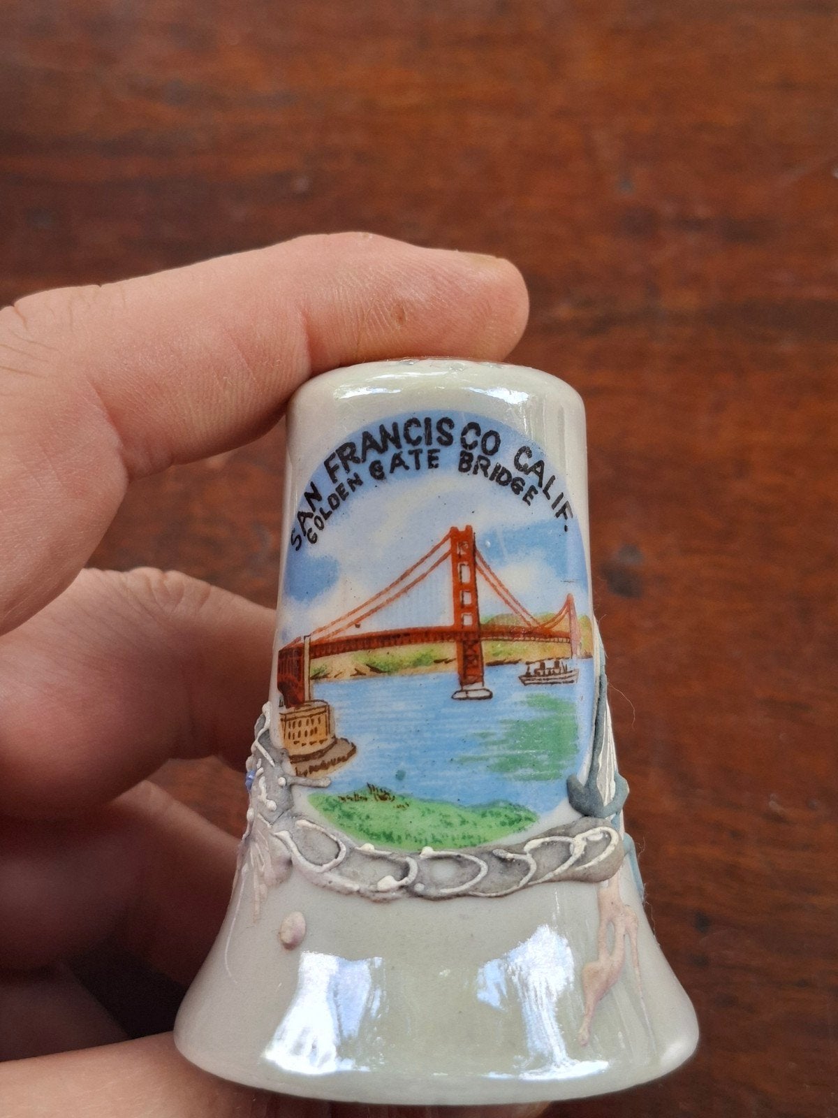 Vintage San Francisco Golden Gate Bridge Zoutvaatje, Ophalen of Verzenden