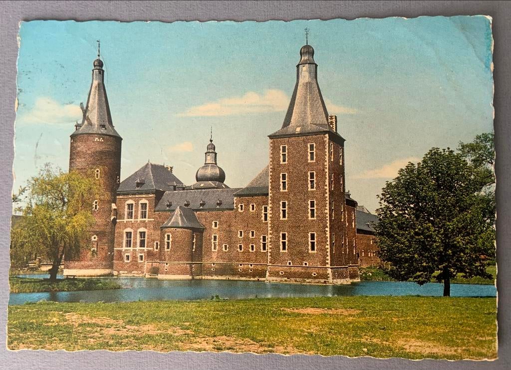 Kasteel Hoensbroek, Verzamelen, Ansichtkaarten | Nederland, Ophalen of Verzenden, 1960 tot 1980, Gelopen, Limburg
