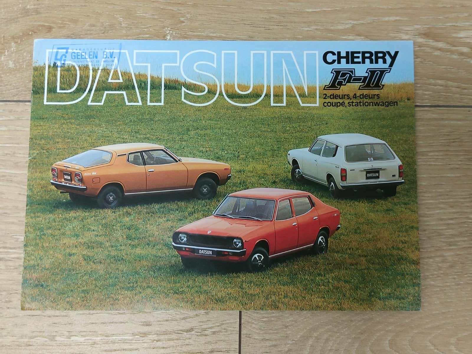 Autofolder Datsun Cherry F-II, Ophalen of Verzenden, Zo goed als nieuw, Nissan