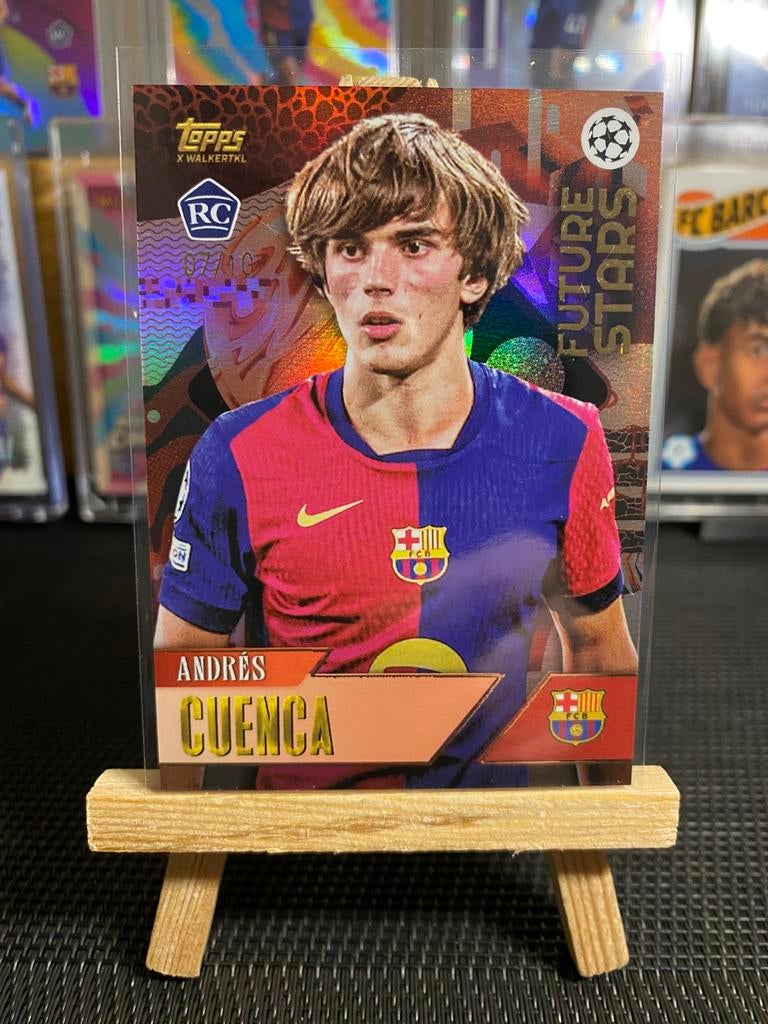 Andrés Cuenca RC /10 FC Barcelona Topps Gold 2024-25, Ophalen of Verzenden, Nieuw, Buitenlandse clubs, Spelerskaart