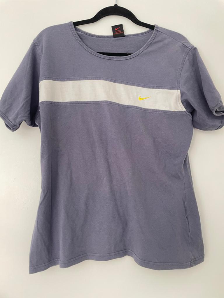 Cool retro Nike shirt XL lila/paars, Paars, Maat 46/48 (XL) of groter, Ophalen of Verzenden, Korte mouw