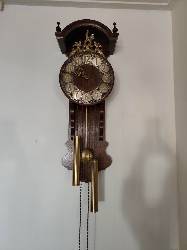 ​Te koop: Sfeervolle klassieke wandklok (Zaanse stijl), Antiek en Kunst, Antiek | Klokken, Ophalen