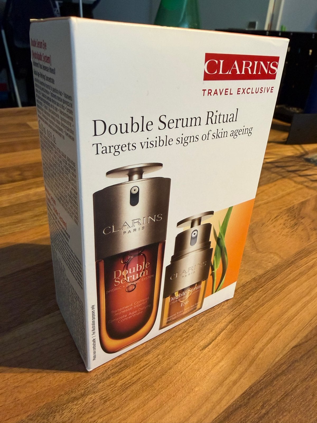 Clarins Double Serum Ritual - Anti-aging set, Ophalen of Verzenden, Nieuw, Gehele gezicht, Verzorging
