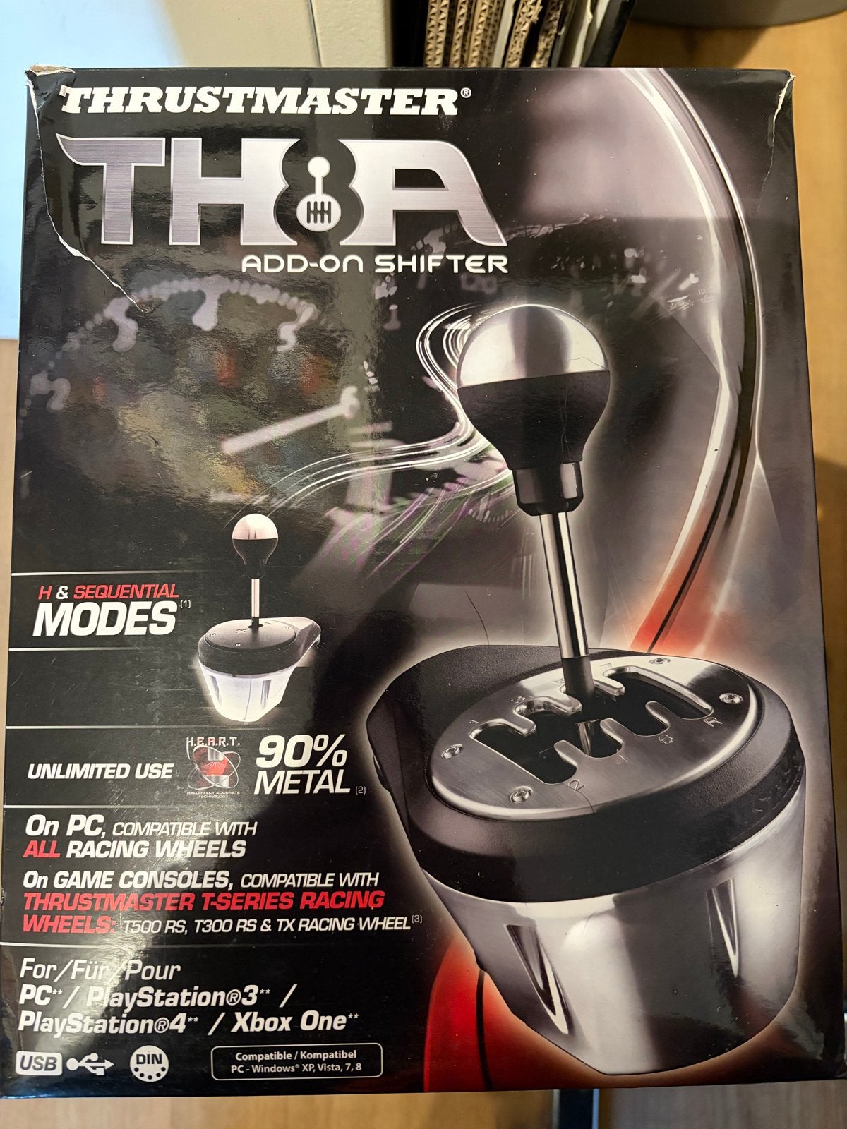 Thrustmaster TH8A Add-On Shifter - H & Sequentiële Modes, Ophalen of Verzenden, Zo goed als nieuw, Shifter, Thrustmaster