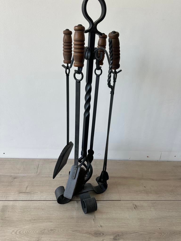 Openhaard set, Huis en Inrichting, Haarden, Ophalen, Gebruikt, Vrijstaande haard, Houthaard