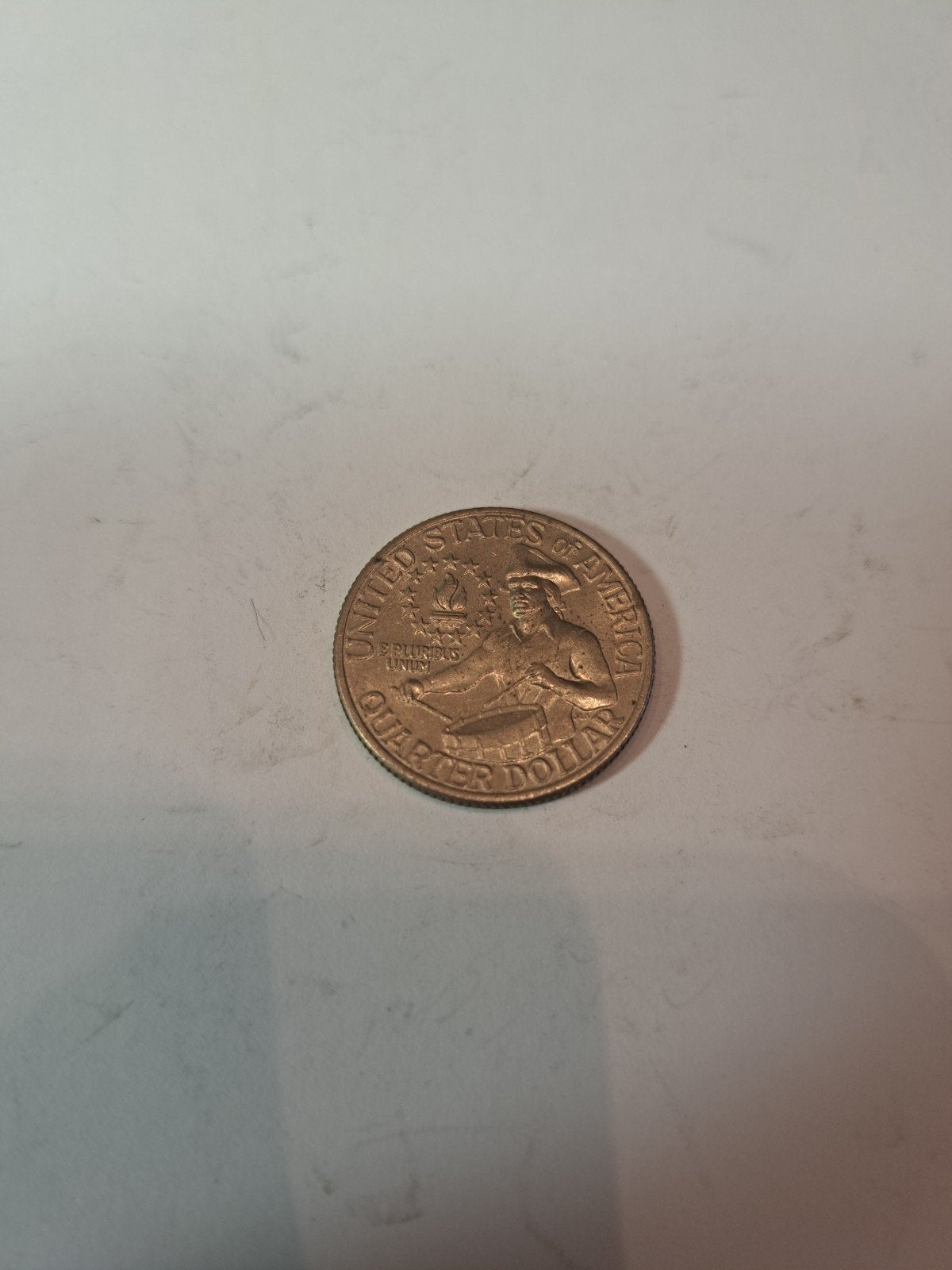 Amerikaanse Quarter Dollar 1776-1976 Bicentennial, Ophalen of Verzenden, Noord-Amerika, Losse munt