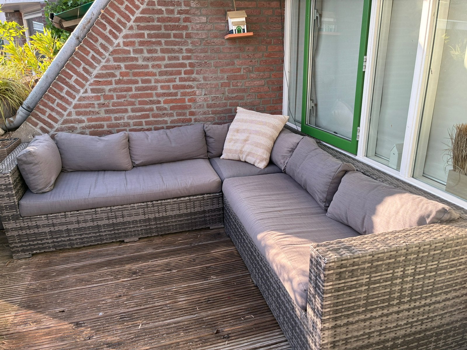 Grote loungebank, Ophalen, 5 zitplaatsen, Gebruikt, Loungeset