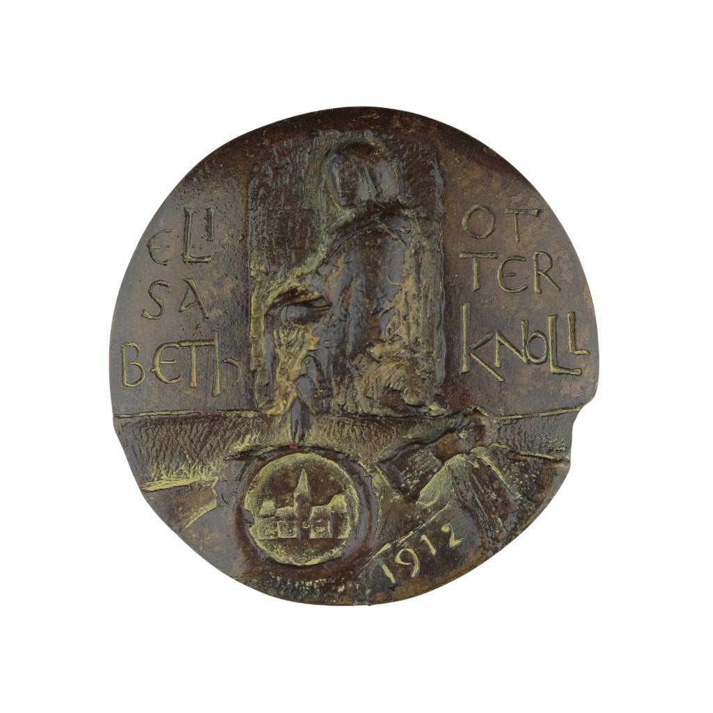 BRONZEN PENNING Theresia van der Pant ELISABETH OTTER-KNOLL, Verzenden, Brons, Nederland