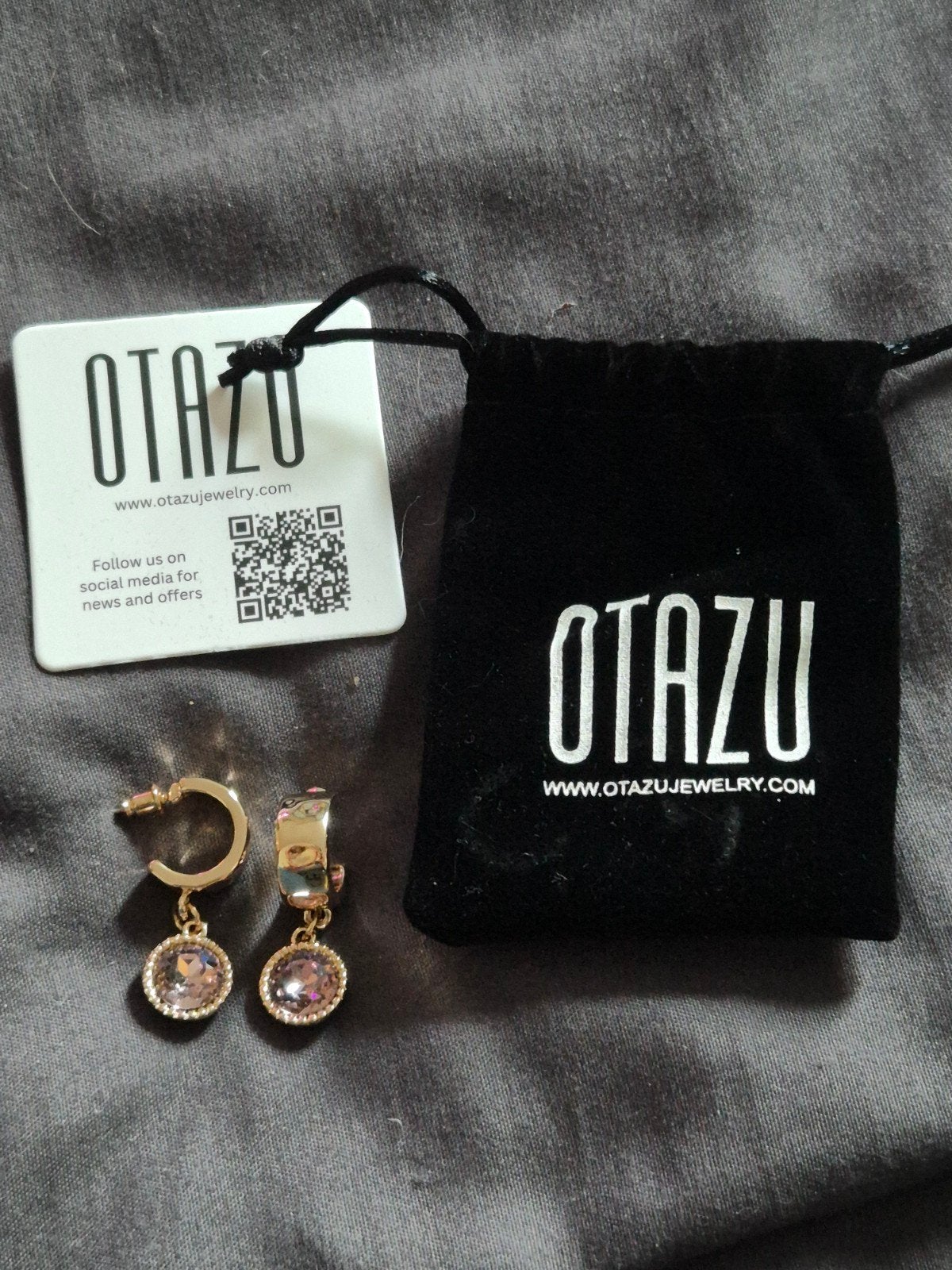 Otazu Blush Rose Hoops earrings oorbellen setje, Sieraden, Tassen en Uiterlijk, Oorbellen, Overige materialen, Hangers, Nieuw
