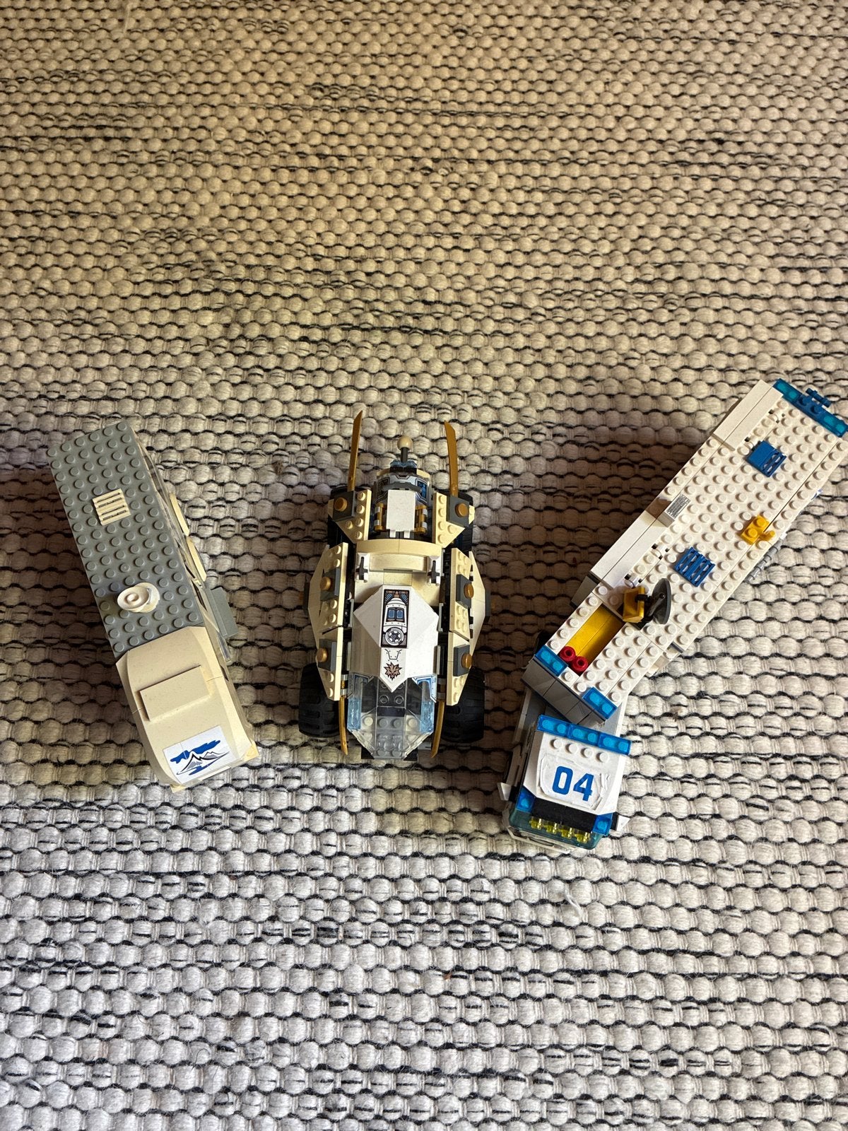 Lego voertuigen: Politietruck, camper en Ninjago voertuig, Ophalen, Gebruikt, Overige merken