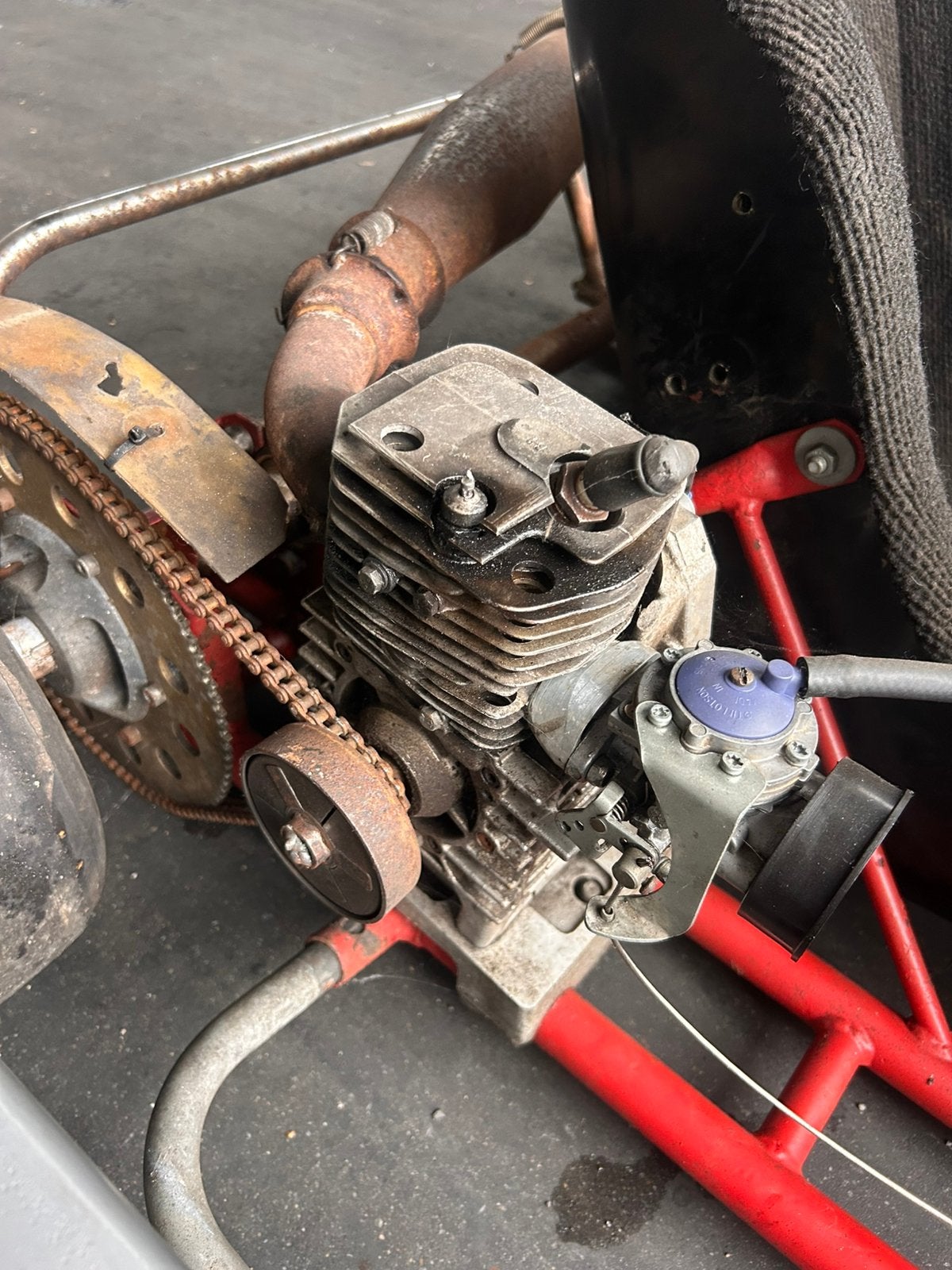 Kart met motor problemen, Ophalen, Gebruikt, Kart