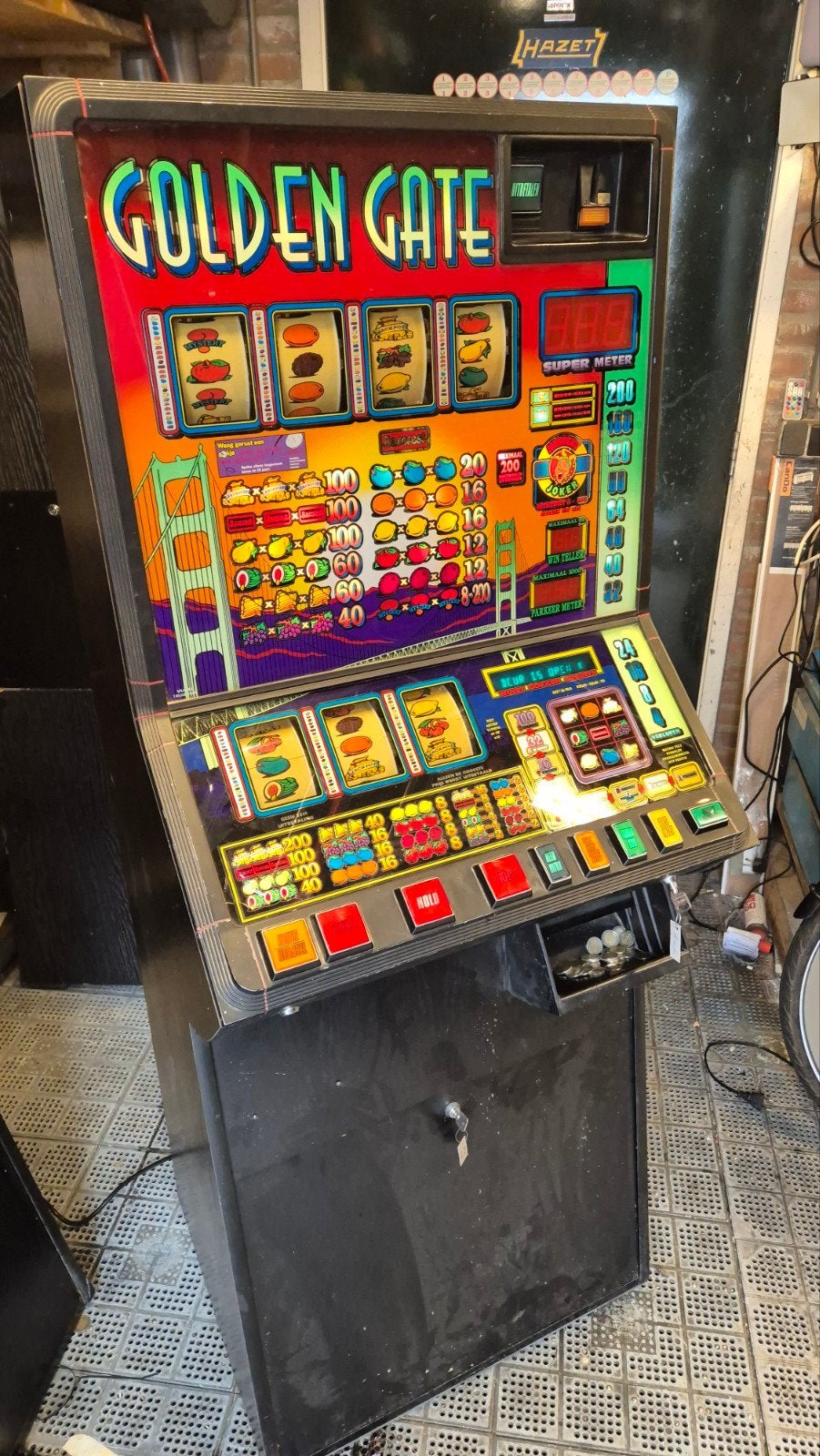 GOLDEN GATE Gokkast Barcrest op Euro!, Verzamelen, Automaten | Gokkasten en Fruitautomaten, Euro, Ophalen of Verzenden, Gebruikt