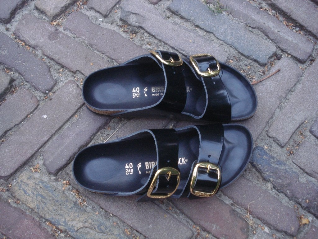 GRATIS VERZENDEN NIEUWE ZWART DOUBLE BIG BUCKLE BIRKENSTOCK