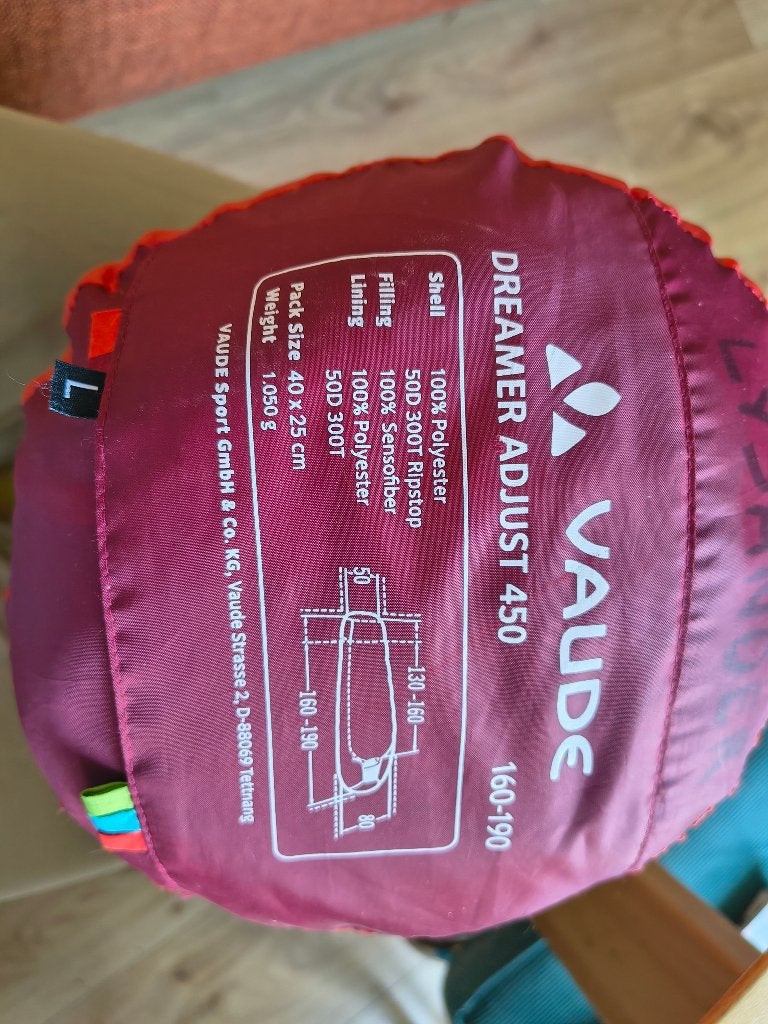 Kinderslaapzak Vaude dreamer adjust 450, Ophalen, Gebruikt