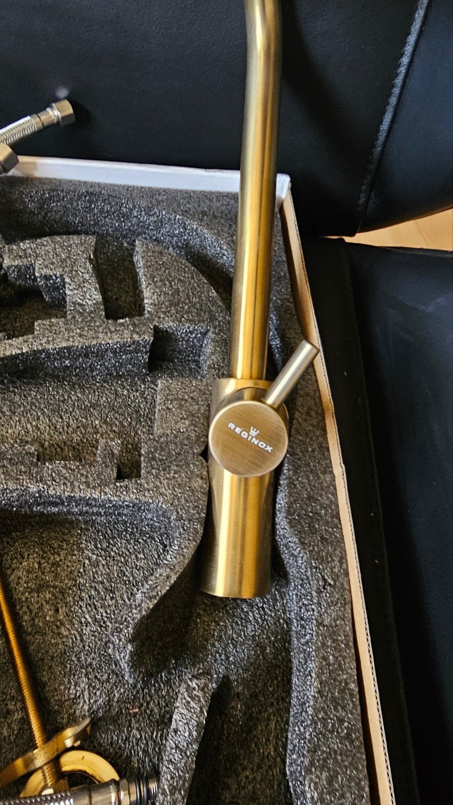 Reginox Keukenkraan Goud - z g a n, Doe-het-zelf en Verbouw, Ophalen of Verzenden, Zo goed als nieuw, Chroom, Kraan