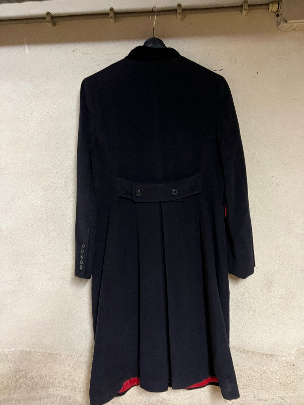 Scapa Zwarte Lange Jas met Angora, Wol en Kasjmier, Ophalen of Verzenden, Gedragen, Maat 38/40 (M), Zwart