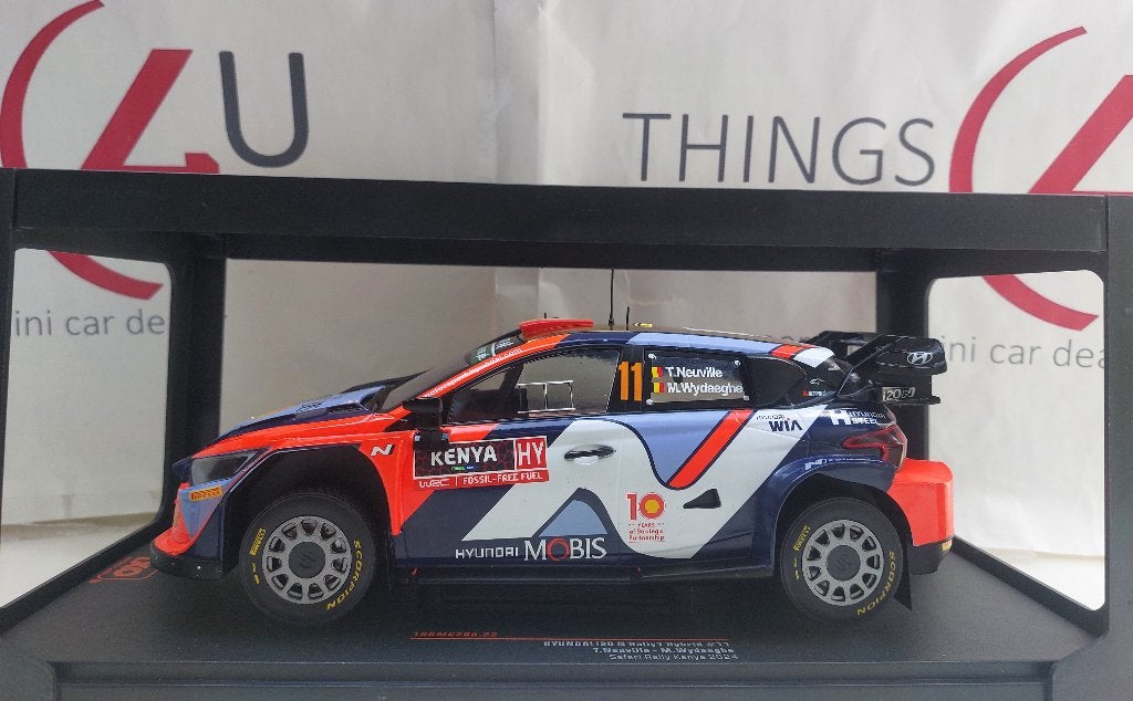 Ixo 1:18 Hyundai i20 N Rally 1 No.11, Safari Rally 2024, Ophalen of Verzenden, Nieuw, Auto, Overige merken
