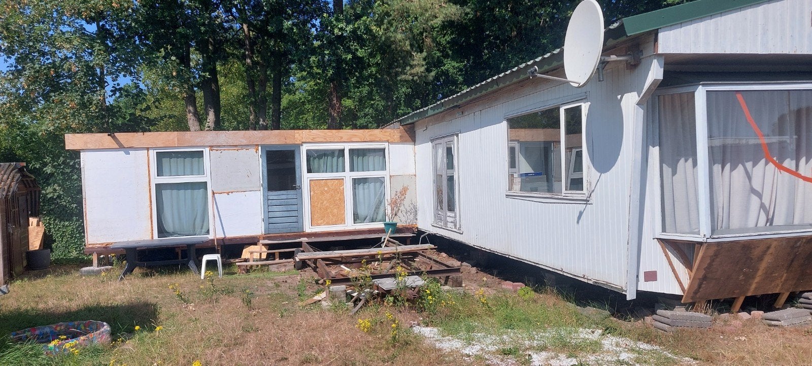 te koop stacaravan meet dan 70m2 bieden, Ophalen