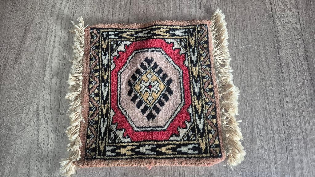 Handgeknoopt Perzische tafelkleedje (4), Ophalen of Verzenden, Zo goed als nieuw, Rechthoek, Binnen
