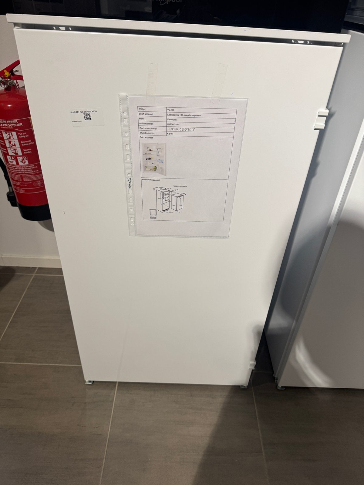 Verschillende inbouw koelkasten, Zonder vriesvak, 200 liter of meer, Zo goed als nieuw, Energieklasse A of zuiniger