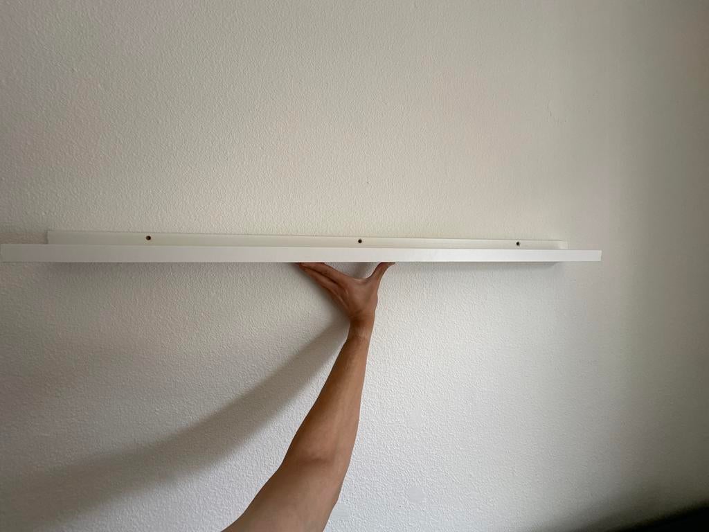 Witte wandplank / fotoplank, Ophalen, Gebruikt