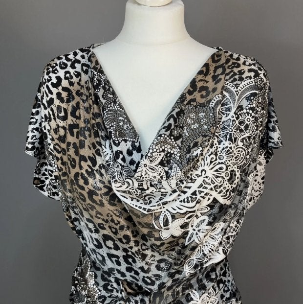 Joseph Ribkoff chique gekleurd aparte tuniek mt 42, Overige kleuren, Verzenden, ., Maat 42/44 (L)
