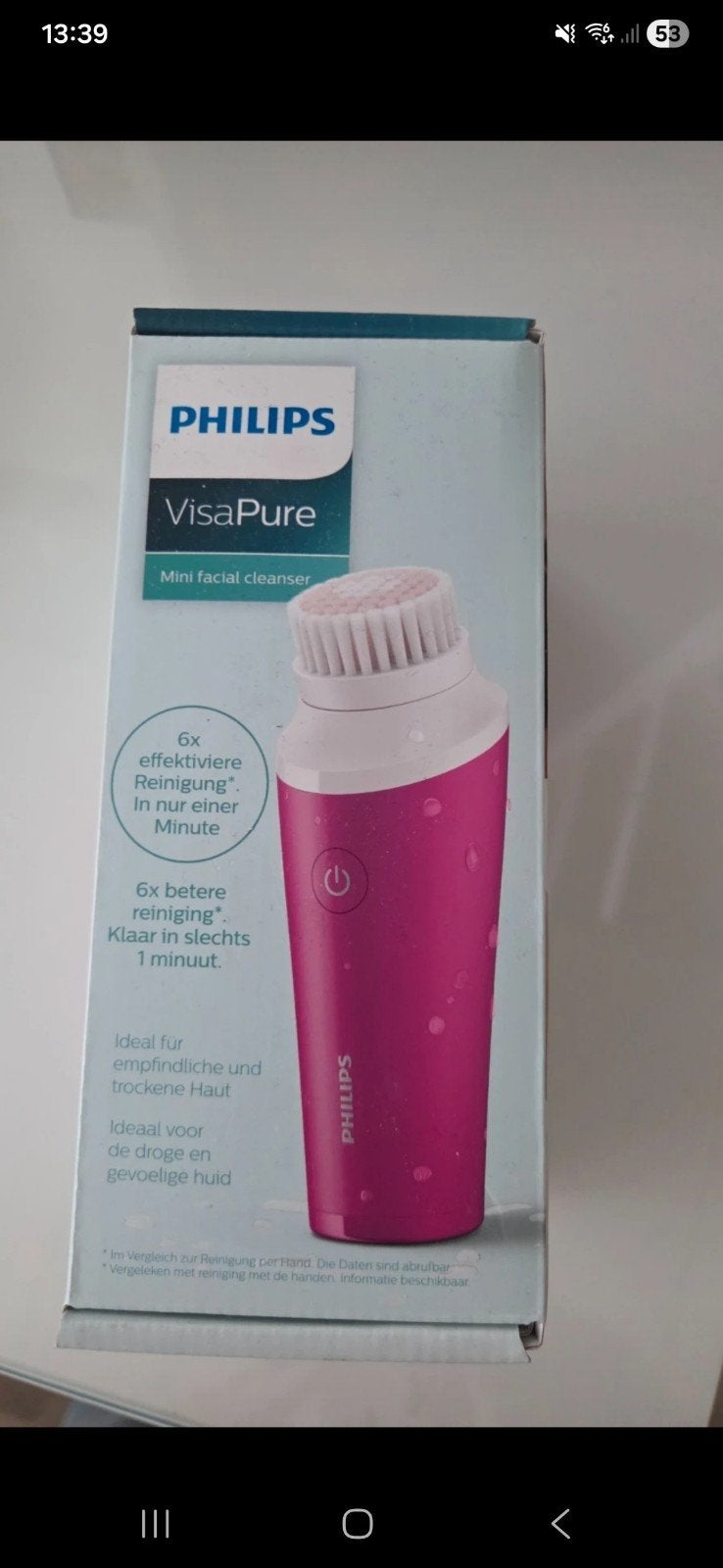 Philips VisaPure Mini Facial Cleanser - Roze, Ophalen of Verzenden, Nieuw