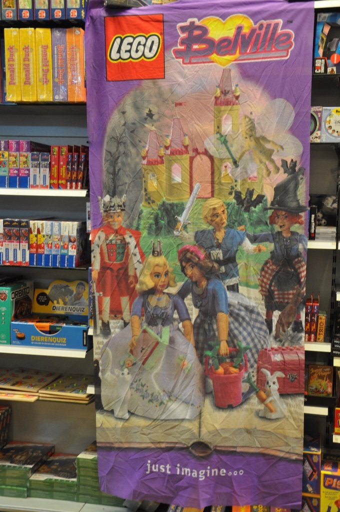 Lego originele Bel vile winkel banner +- 25 jaar oud zgan, Overige thema's, Lego, Ophalen of Verzenden, Zo goed als nieuw