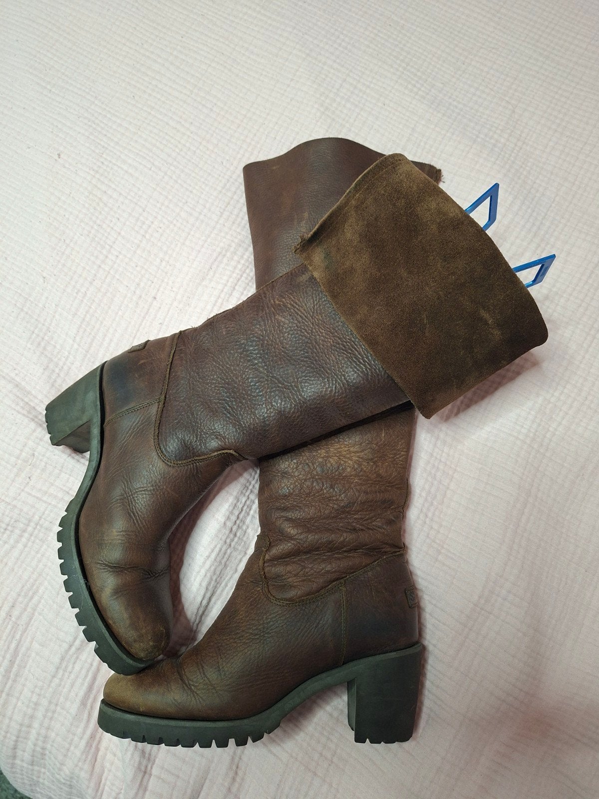 Stoere Shabbies Amsterdam, maat 40 bruin, tot aan knie,  hak, Ophalen of Verzenden, Bruin, Hoge laarzen