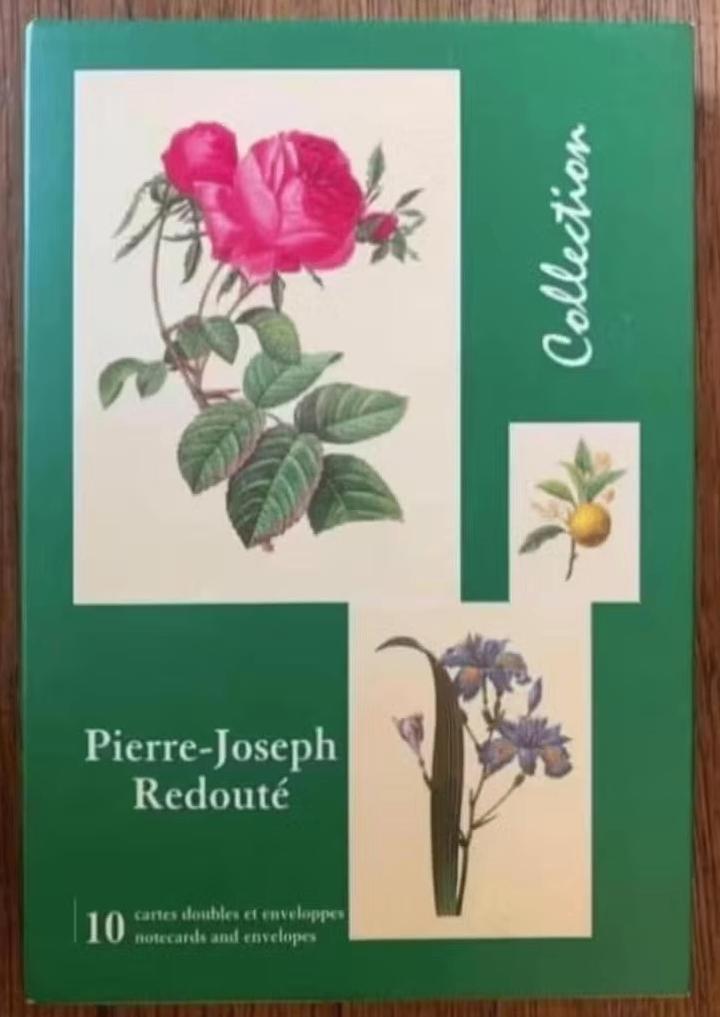Pierre-Joseph Redouté collection; 10 dubbele kaarten bloemen, Ophalen of Verzenden, 1980 tot heden, Ongelopen, Natuur