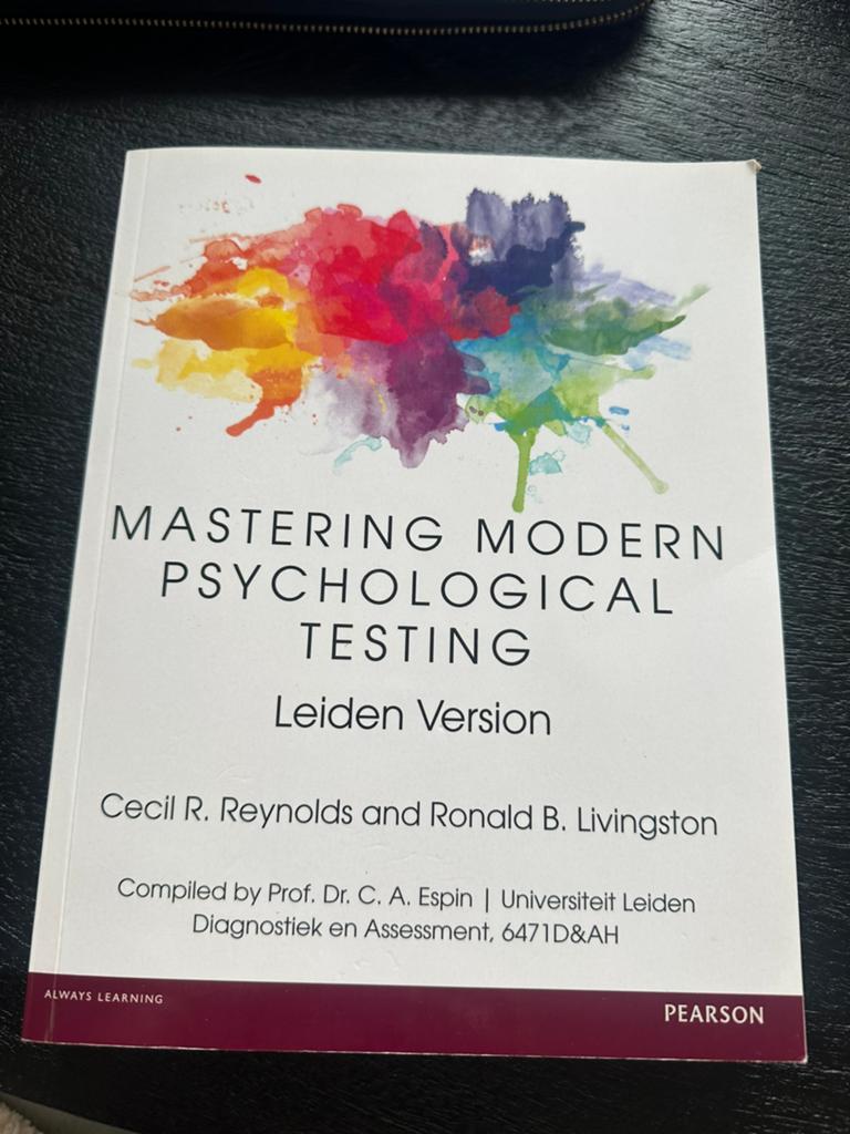 Mastering Modern Psychological Testing, Boeken, Studieboeken en Cursussen, Ophalen of Verzenden, Beta, Zo goed als nieuw, WO