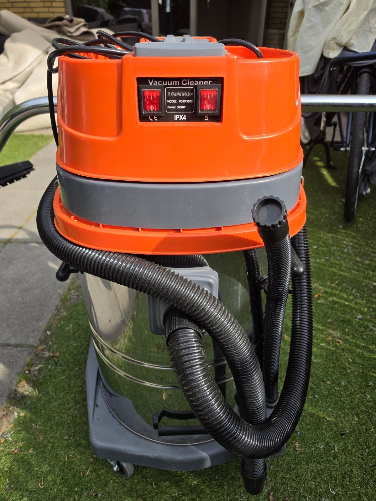 Krachtige Industriële Stofzuiger 3000W - KRAFT PRO VC-KP3000, Gebruikt, Ophalen of Verzenden, Industriële stofzuiger, 2000 watt of meer