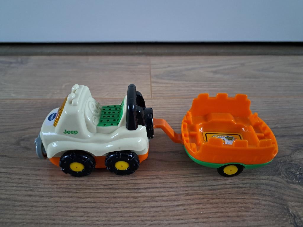 Vtech Toet Toet Auto's - Jimmy Jeep met aanhanger, Ophalen of Verzenden, Gebruikt, 2 tot 4 jaar