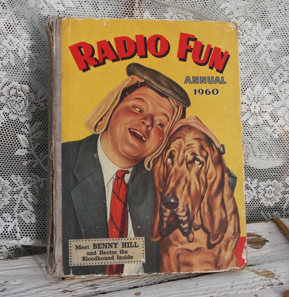 Radio Fun Annual 1960 Benny Hill + Bloodhound - Vintage boek, Gelezen, Benny Hill, Ophalen of Verzenden, Fictie