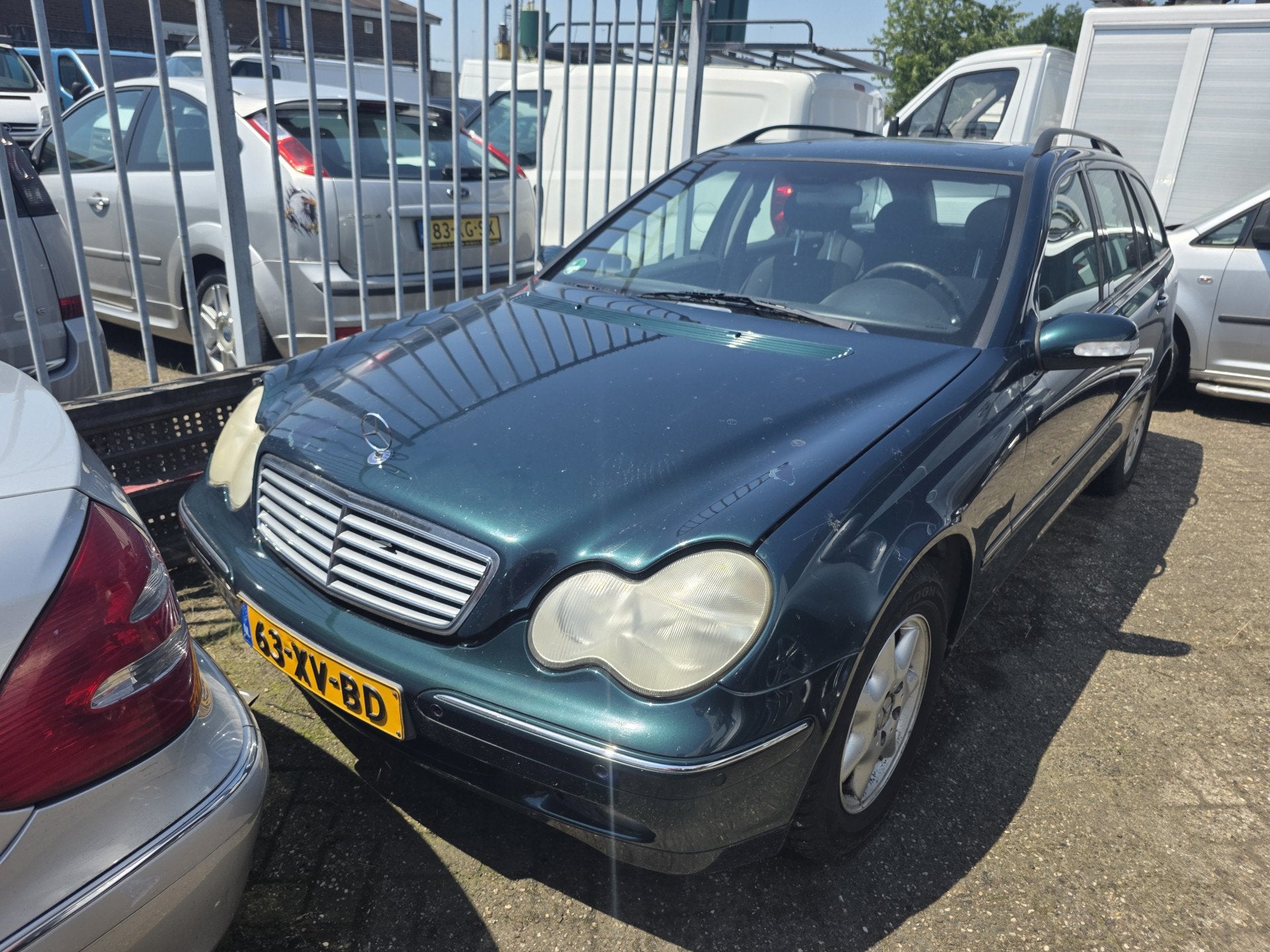 Mercedes-Benz C-Klasse Combi 180 K. Elegance Benzine *Airco*, Auto's, Gebruikt, 1796 cc, Handgeschakeld, Euro 4