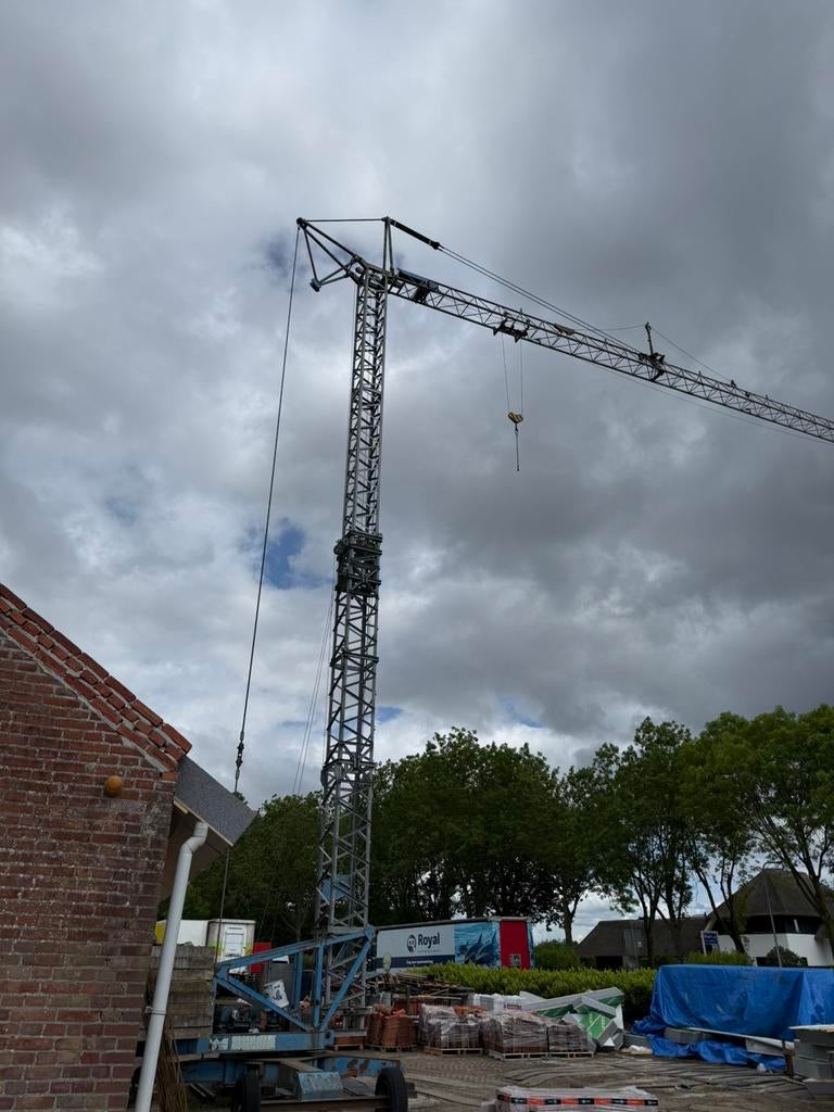 Bouwkraan torenkraan vicario, Ophalen, Gebruikt
