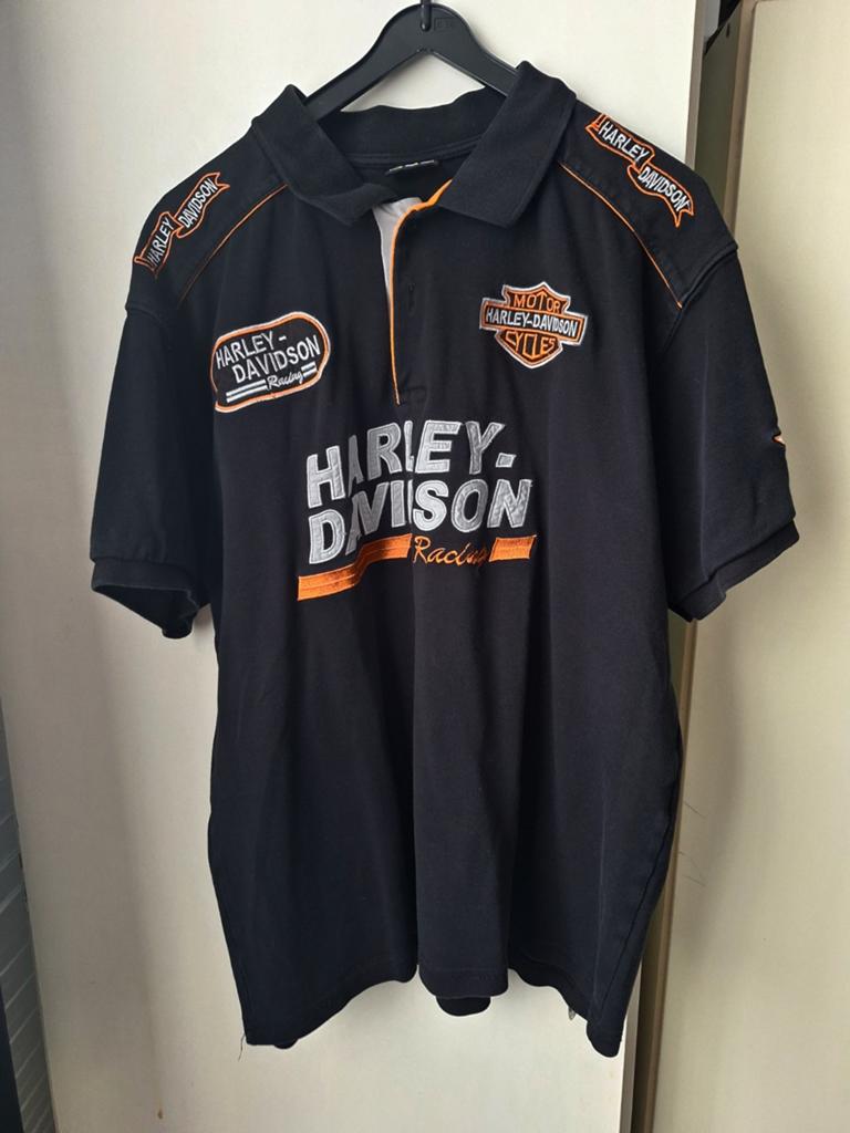 Harley davidson shirt, Ophalen of Verzenden, Zo goed als nieuw, Overige maten, Zwart