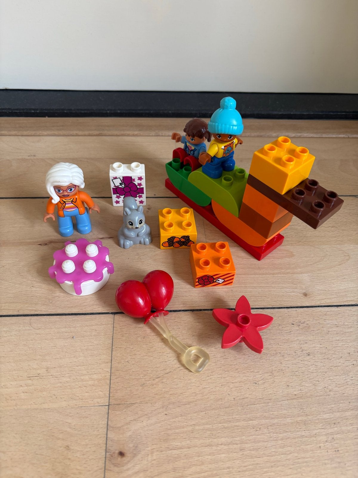 Duplo Verjaardagspicknick set (excl. picknickkleed), Ophalen, Inclusief minifiguren, Gebruikt, Duplo