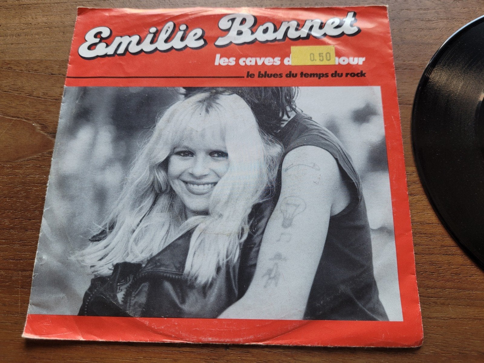 Emilie Bonnet - Blues Du Temps Du Rock / Les Caves De L'Am, Gebruikt, 7 inch, Ophalen of Verzenden, Pop