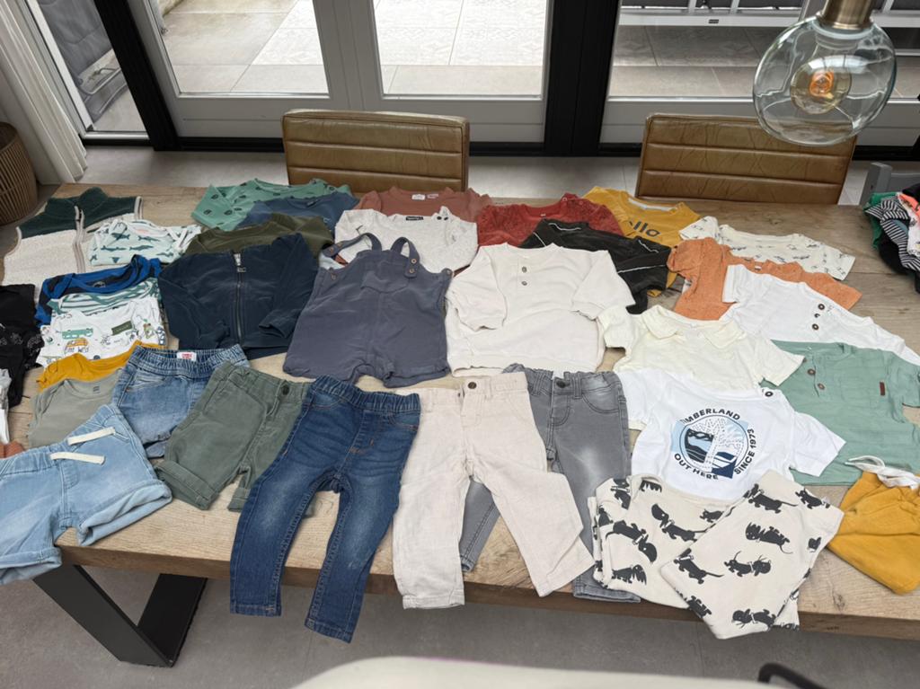 Kleding jongens maat 74 (rompers, broeken, truien), Ophalen of Verzenden, Gebruikt, Jongetje of Meisje