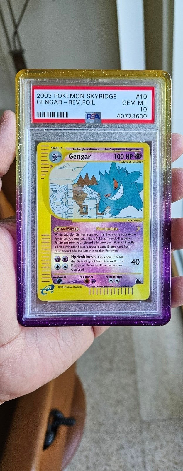 Gengar Skyridge Reverse Low Pop PSA 10, Ophalen, Nieuw, Losse kaart, Foil